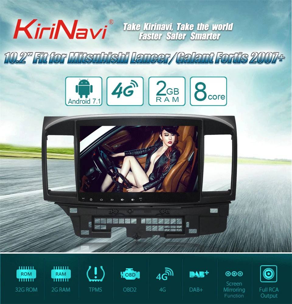 Best KiriNavi Octa Core Android 7.1 Car Stereo DVD Player For Mitsubishi Lancer Radio Stereo Audio GPS Navigation Multimedia WIFI RDS 0 Best KiriNavi Octa Core Android 7.1 Car Stereo DVD Player For Mitsubishi Lancer Radio Stereo Audio GPS Navigation Multimedia WIFI RDS 0