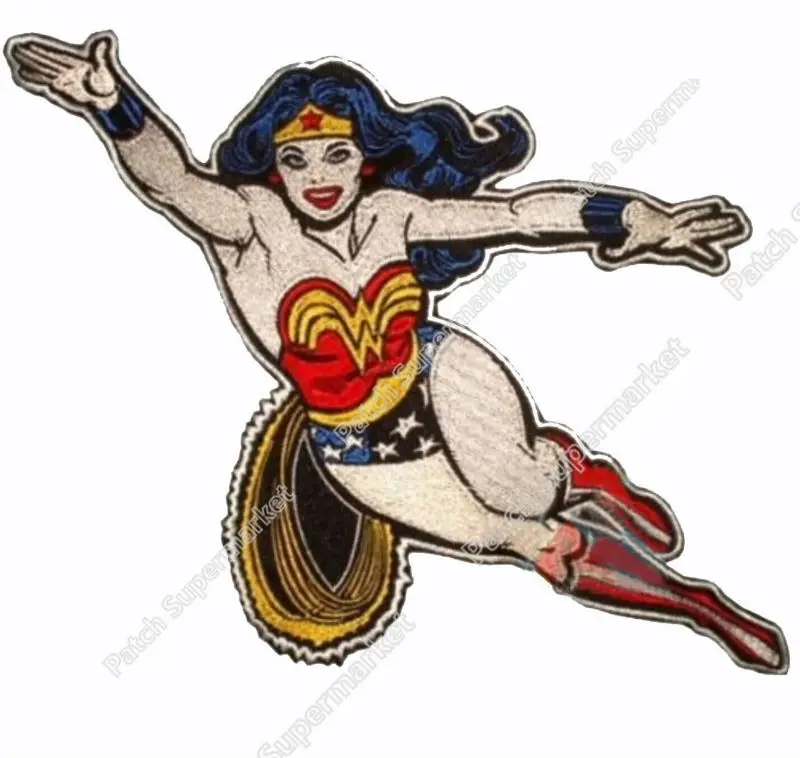 

4" Wonder Woman Flying Patches Diana Amazon Princess DC COMICS 2017 TV Movie Series Cosplay badge Costume Supplies