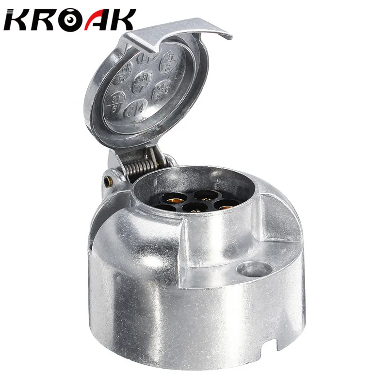 KROAK Euro 7 Pin 12V Caravan Socket Plug Socket Connector Adapter