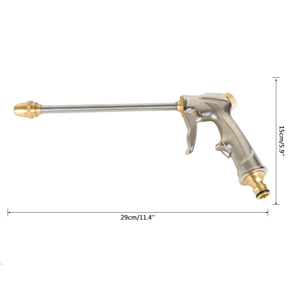 Высокая Давление Мощность Водяной Пистолет Jet садовый шланг сопла латунь шланг-распылитель для мойки полива спрей разбрызгиватель для очистки