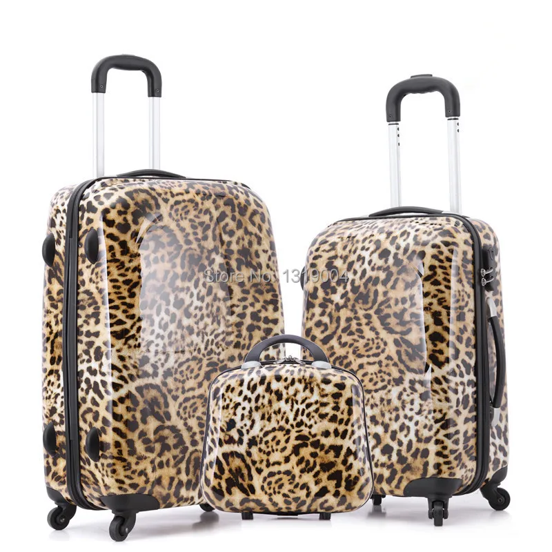 leopard print travel case