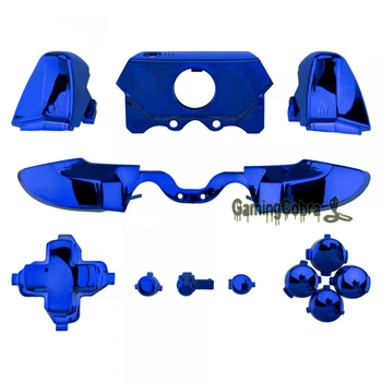 

Chrome Blue Full Set Custom Buttons Replacement for Xbox One Controller 3.5 mm Elite #NXOJ0704