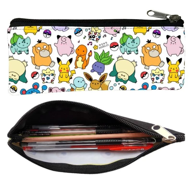 

New Cartoon Printing Detective Pikachu Women Coin Purses Animal Bird Kids Baby Pen Bags Girls Key Wallet Children Change Purse