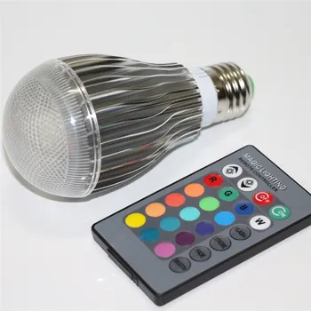 

16 Colors 10W RGB Bulb LED Light E27 Lampada Led Lamp 110V 220V Bombillas For Holiday Christmas DJ Party With Remote Controller