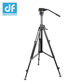

E-IMAGE GA230 Professional Alloy aluminum 12kg bear Video tripod with flat base Panoramic GH03F Fluid head for NIKON CANON RED