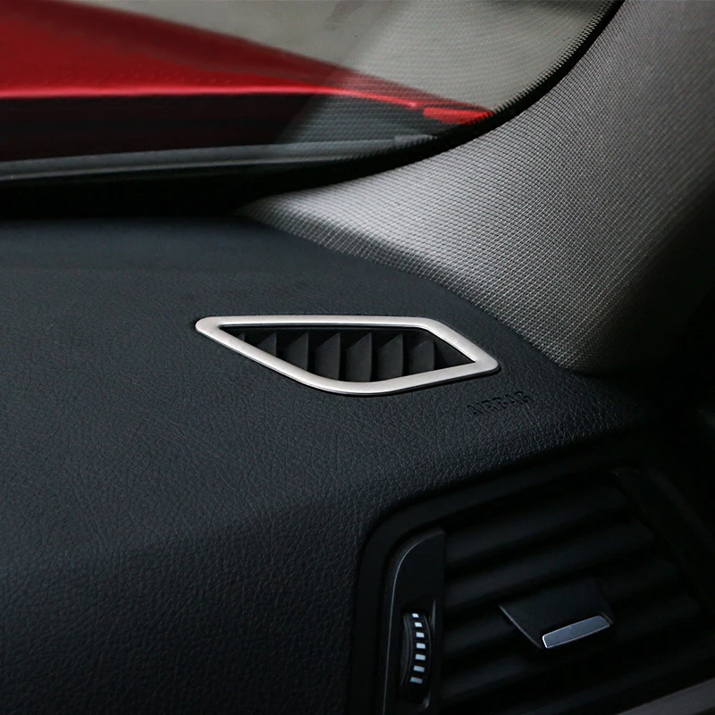 

2pcs Steel Front Dashboard Air Outlet Cover Trim For BMW 3 Series 3GT F34 F30 F31 13-18 & 4 Series F32 F33 F36 2014-2020