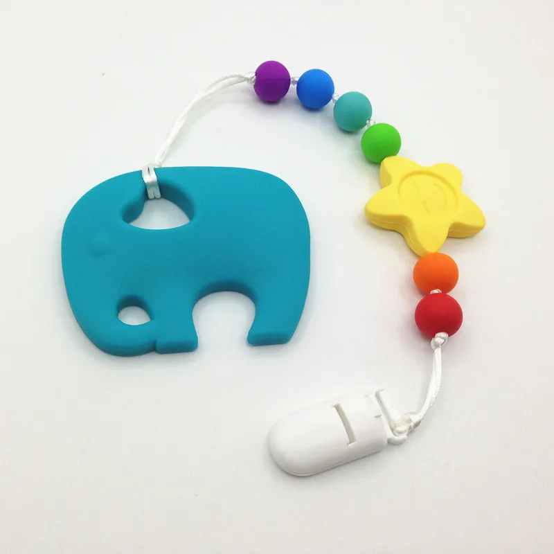 Buy Personalized Name Silicone teething Pacifier Clips