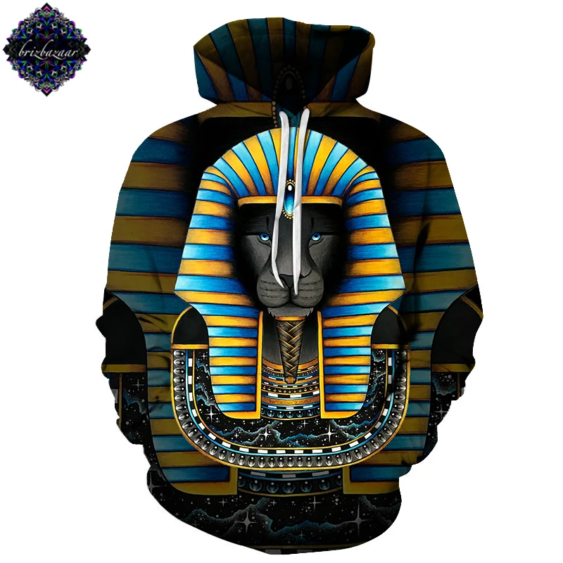 

King By Brizbazaar Art Unisex Hoodie 3D Print Sweatshirts Pullover Harajuku Mens Hoody Streetwear Coat for Autumn 2018 Cloth 6XL