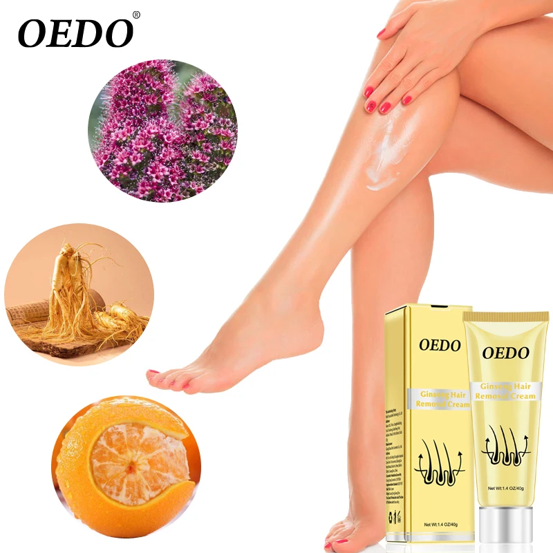 Ginseng Body Hair Removal Cream for Men and Women Hand Leg Hair Loss Depilatory Cream Removal Armpit Hair Care Depilatory Cream