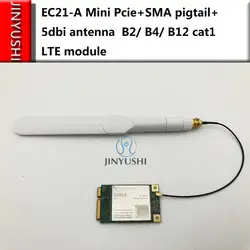 JINYUSHI для EC21-A EC21 Mini Pcie + U. FL IPEX в жгутовой Кабель с разъемом SMA + 5dbi антенны B2/B4/B12 cat1 LTE 10 м gps, ГЛОНАСС Галилео QZSS