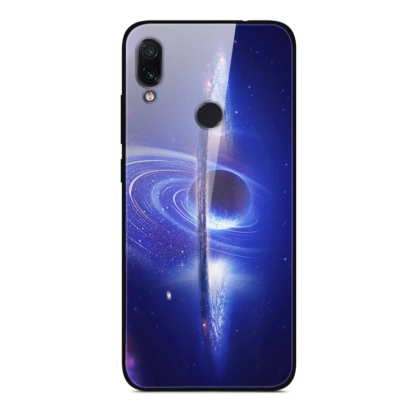 6,2" для Xiaomi Redmi 7 стеклянный чехол, художественный Рисунок, Жесткий ПК, задняя крышка для Xiaomi Redmi 7, чехол для телефона s, чехол, ТПУ бампер, Redmi7
