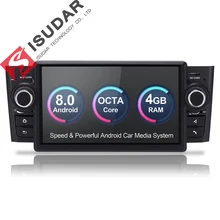 Isudar автомобильный мультимедийный плеер gps Android 8,0 для Fiat/Grande/Punto/Linea 2007-2012 Восьмиядерный автомобильный Радио 1 Din аудио Авто DSP USB