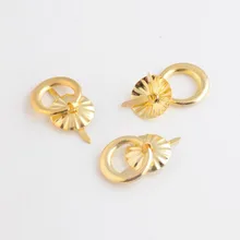 5 шт., золотые ювелирные изделия, деревянная ручка комода, ящик для сумки, Круглый 19 мм F1094