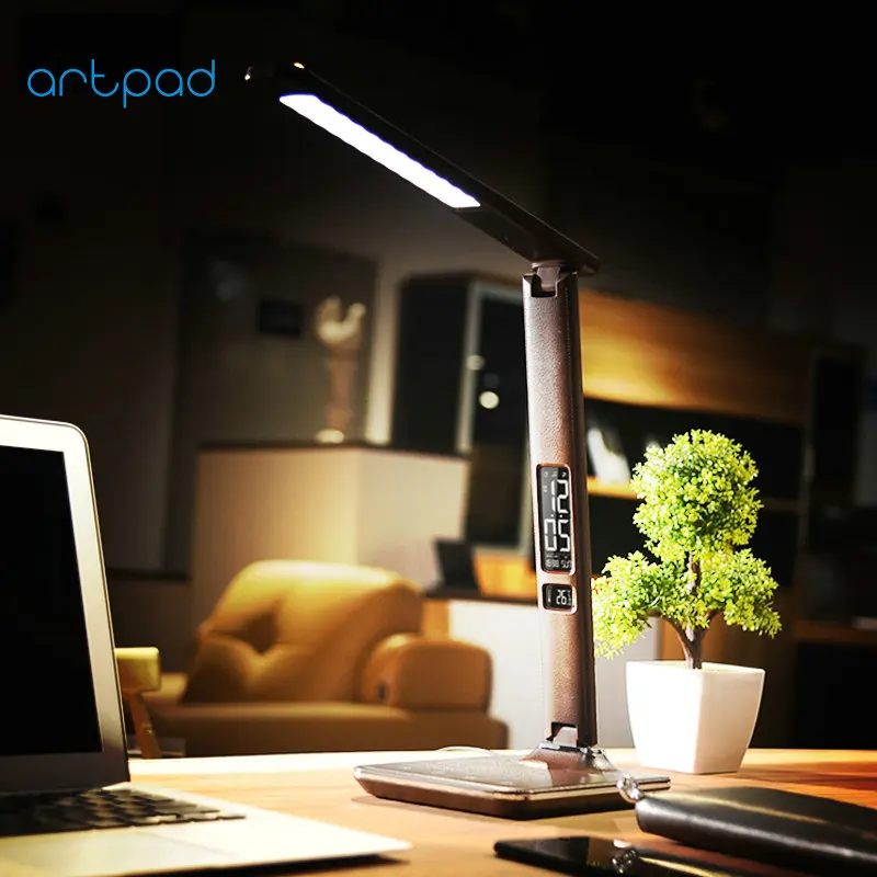  ArtPad Morden oficina puerto de carga USB de cuero de regalo de empresa plegable Touch dimmer LED l