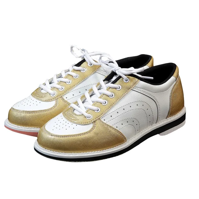 Best Price Men PU Leather Bowling Shoes Women Skidproof Sole Professional Sports Bowling Shoes Anti-slip Training Sneakers  D0762