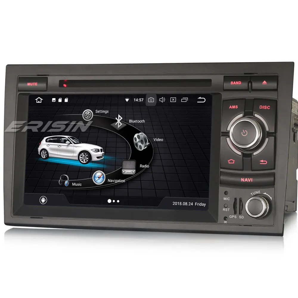 

Erisin ES7528A 7" Android 8.0 car dvd Octa core DAB+ TPMS OBD BT 4G For AUDI A4 S4 RS4 B9 B7 SEAT EXEO
