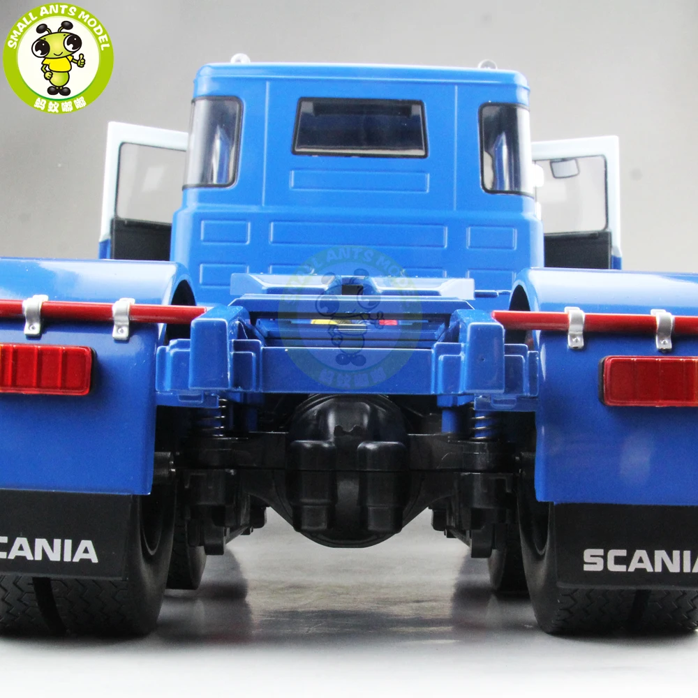 1/18 Scania Lbt 141 тягач Asg 3-Assi 1976 ROAD-KINGS литой автомобиль модели грузовиков игрушки для детей подарок синий и белый