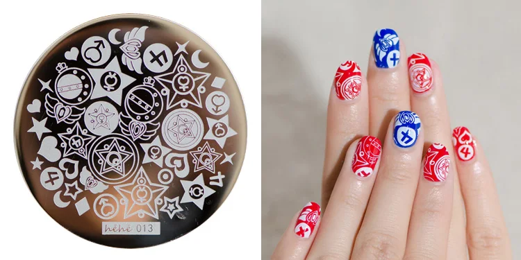 

HEHE ! New Stamping Plate hehe13 Girly Jewelry Box Cartoon Sailor Nail Art Stamp Template Image Transfer Stamp