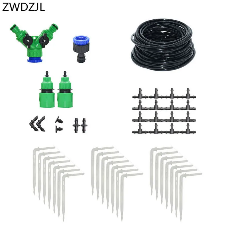 

Micro drip system DIY Automatic Drip irrigation system arrow drip watering kit 2-way greenhouse garden watering 1 set