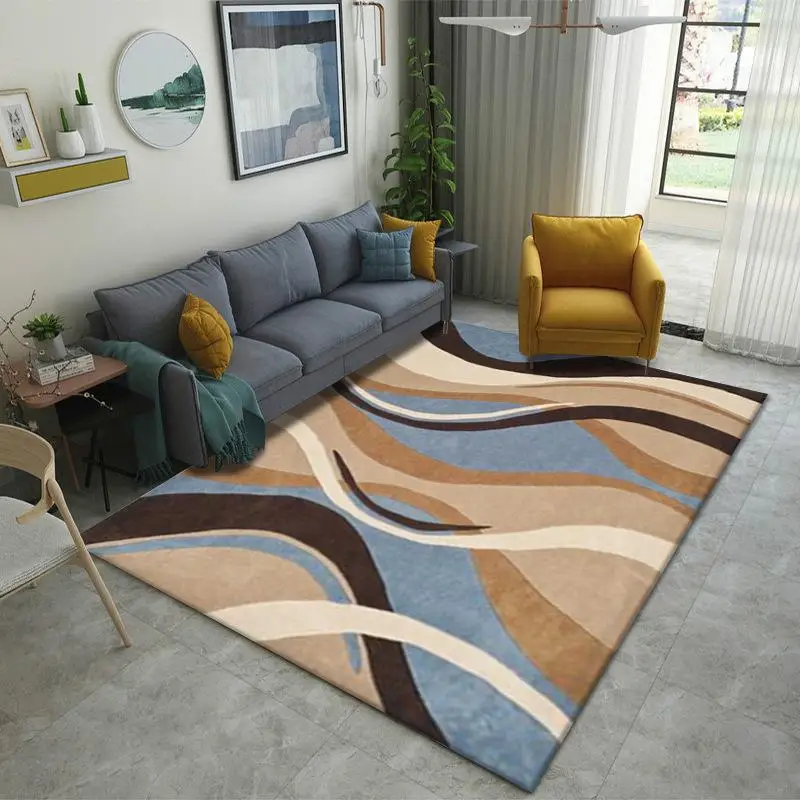 НОВЫЕ геометрические современные ковры для гостиной, ковер для дома в скандинавском стиле, прикроватное одеяло для спальни, мягкий ковер для кабинета, коврики для пола - Цвет: LJ-25
