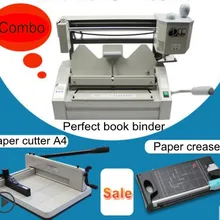Горячая идеальная машина для переплета книг наборы комбо идеальный переплет книги+ стек бумажный резак+ бумажный Creaser