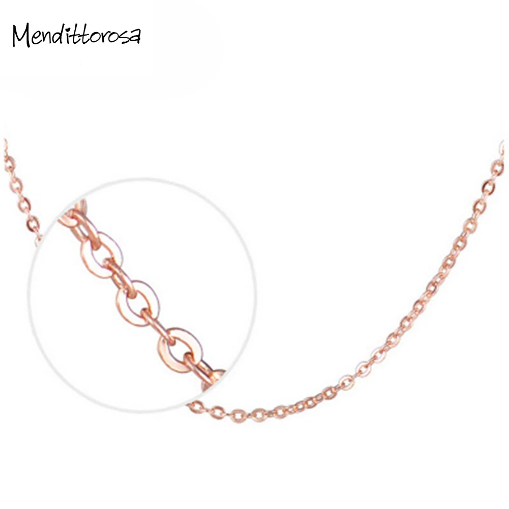

925 silver 18 inch cross chain rose gold necklace with chain DIY women's chain Daily dance Necklaces Choker Jewelry