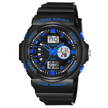 

Fashion Men Sports Hiking Round Dial Waterproof Display Digital Wrist Watch