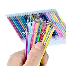 12/24/36/48 цветов набор flash гелевая ручка highlighter пополнения изделие блестящими заправки живопись ручка заправки школьников