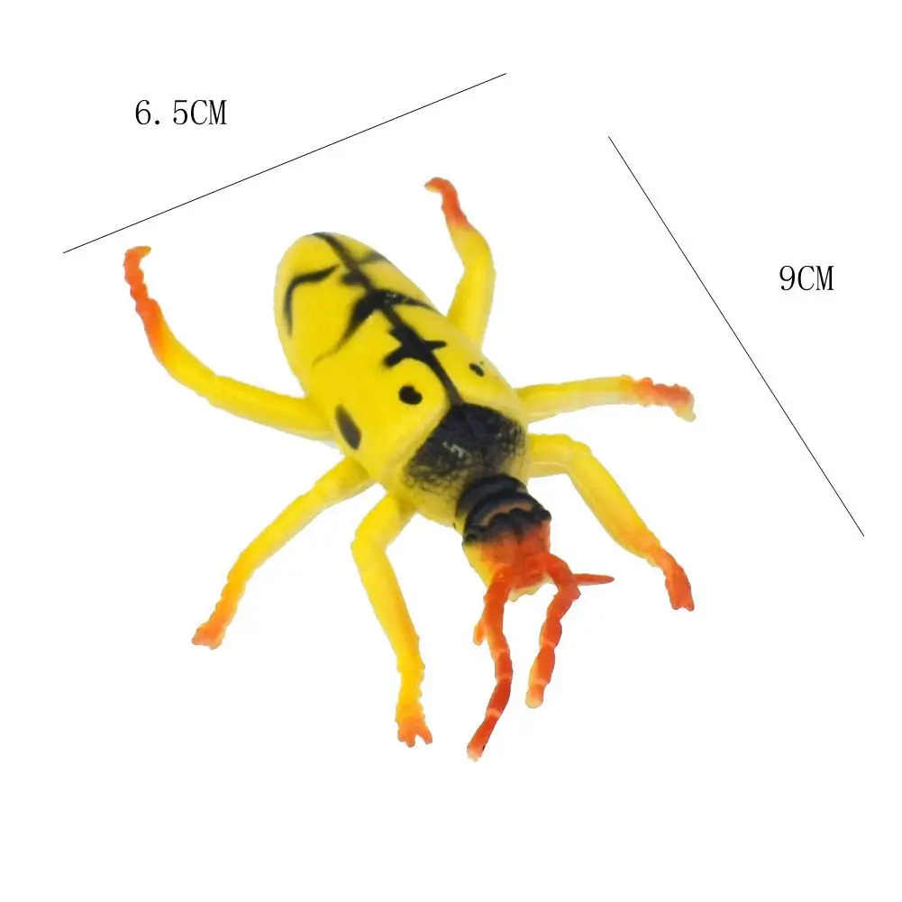 12 шт./лот, большая ПВХ имитация паука, Скорпион, сороконожка, клоп, пчела, модель насекомого животного, игрушки для детей, познавательные насекомые, модели игрушек