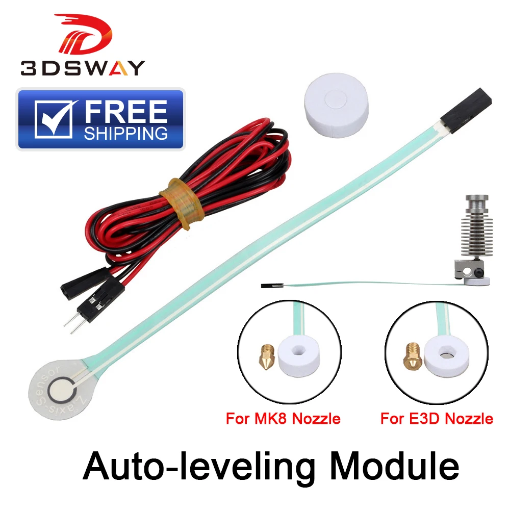 Free Shipping 3DSWAY 3D Printer Part Automatic Leveling Module Film Pressure Probe Type Auto-leveling Sensor For E3D V6 MK8 Free Shipping 3DSWAY 3D Printer Part Automatic Leveling Module Film Pressure Probe Type Auto-leveling Sensor For E3D V6 MK8