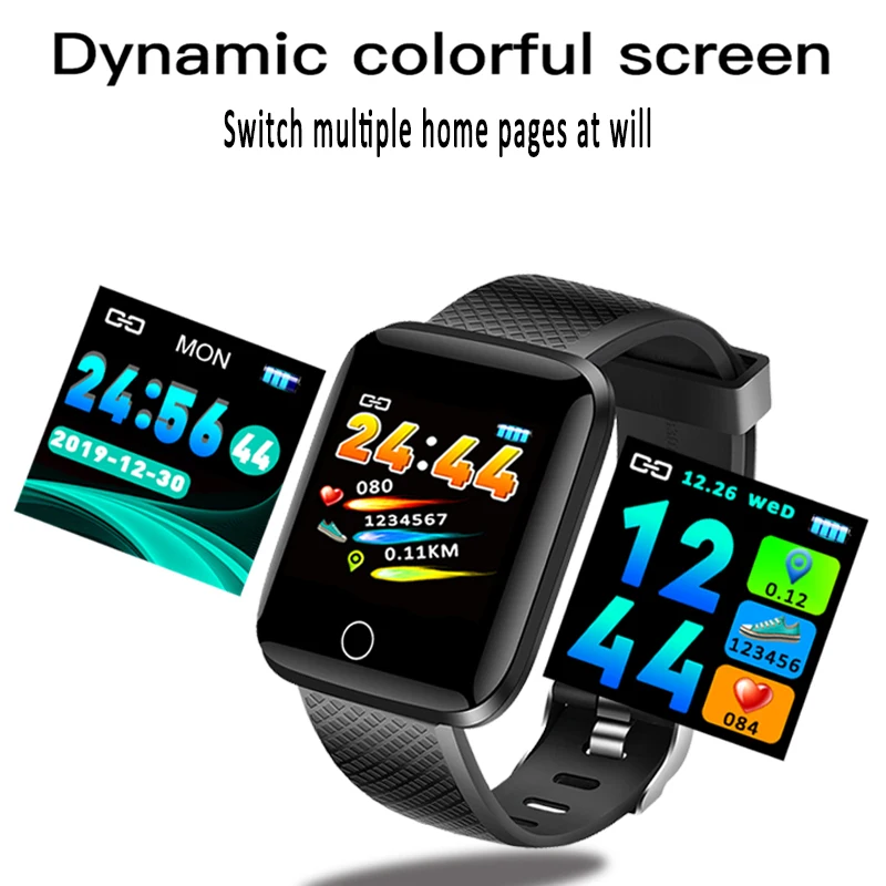 

2019 Smart Watch LED touch screen Men Pedometer sport Watch Blood Pressure Heart Rate Monitor Fitness Tracker Women Smart Watch