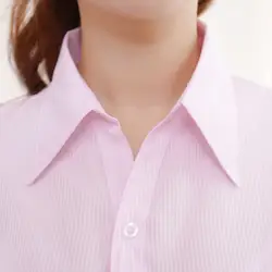 (20 шт./партия) белые женские хлопковые рубашки с коротким рукавом Розовые рубашки профессиональные OL синие комбинезоны майка большого