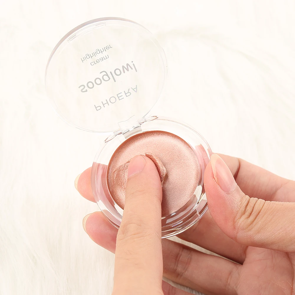 PHOERA Shimmer Хайлайтер для макияжа лица люминайзер хайлайтер Fundation осветляет крем естественное сияние длительное TSLM2