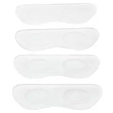 2 пары массажных подушечек из силикагеля для предотвращения новых пузырей обуви, прозрачные