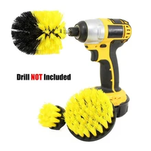 3 шт. электрическая щетка насадка в виде щетки Чистая для ванной поверхности Ванна плитка для ванной решетки Беспроводной Мощный жесткий очищающий набор