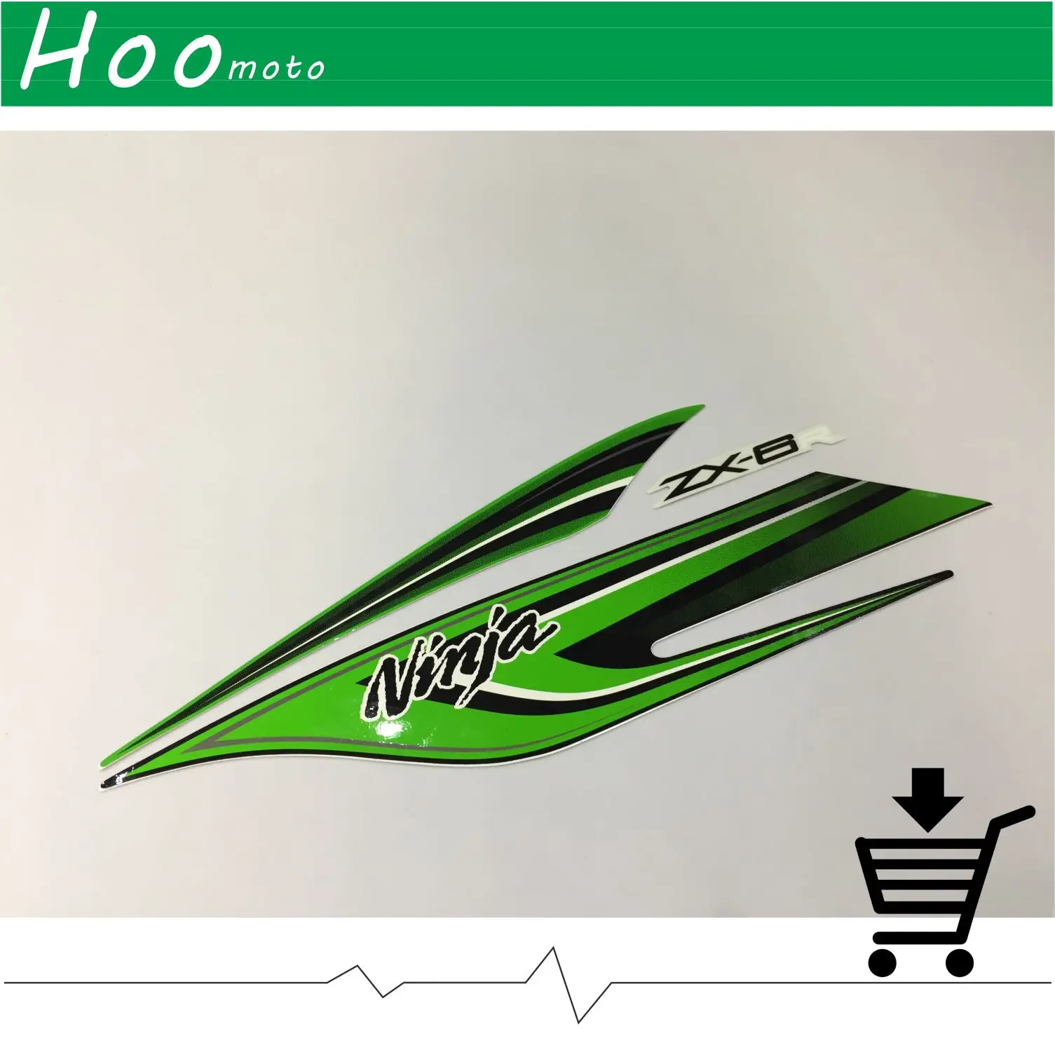 ZX 6R 09-12 наклейки Полный Графика Комплект мотоцикл весь автомобиля 3M наклейки для Kawasaki ZX 6R зеленый обтекатель