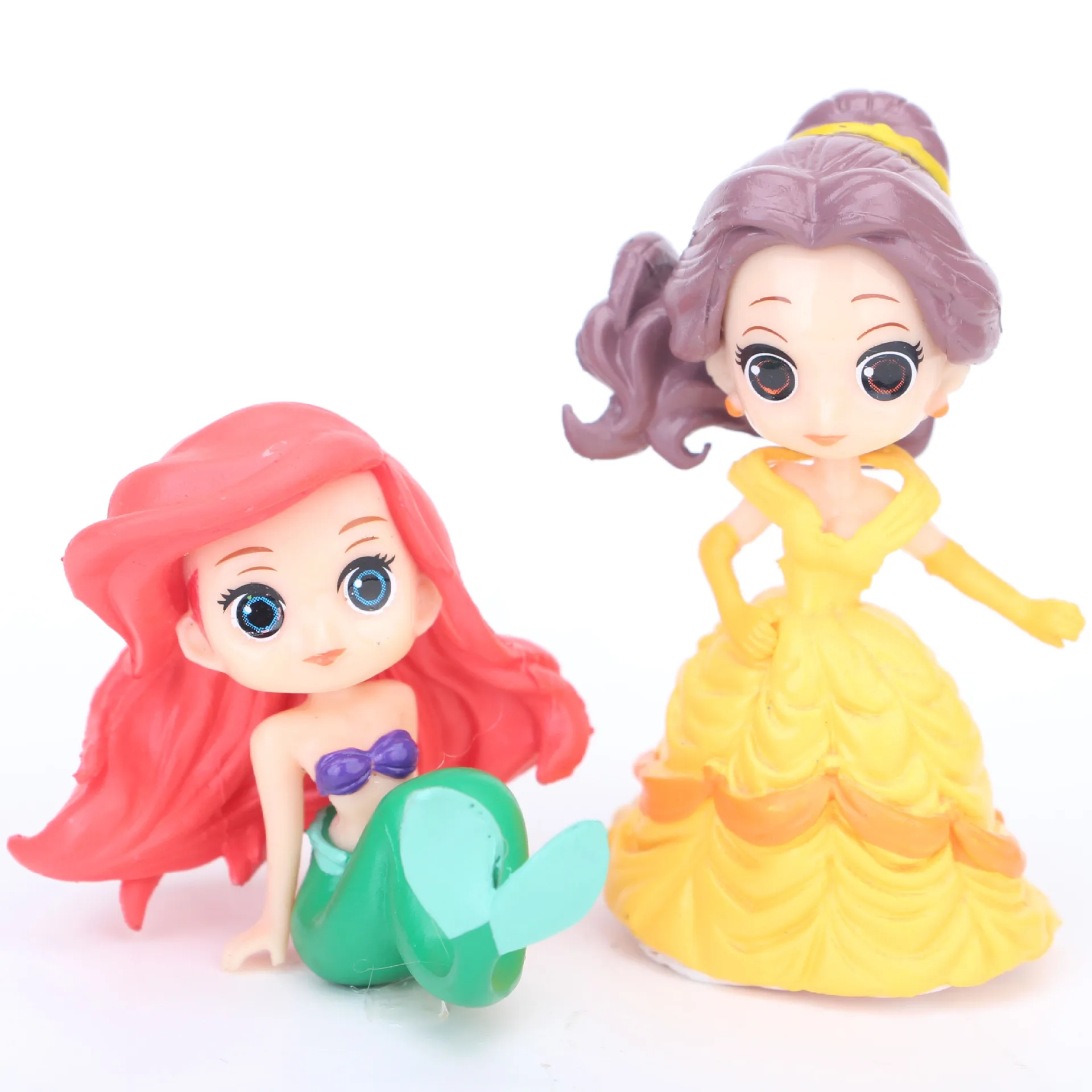 Disney Q Posket 8 шт./лот 5 9 см принцессы игрушки Замороженные Эльза Анна ПВХ экшн фигурки