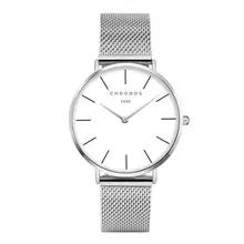 CHRONOS 1898 Luxury Watch Silver Casual Quartz Watch Alloy Mesh Watch 40mm Clock Women Watches Ladies watch CH0237
