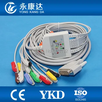

2pcs/pack NEW Grabber END NIHON KOHDEN EKG CABLE 10 Leadwires IEC,4.7 k ohm Resistance Standard