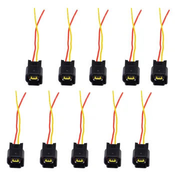 

beler 10pcs Ignition Coil Harness Connector Modular for Ford Focus Mustang 1991-2011 4.6L 5.4L Modular motors 6.8L V10 Triton