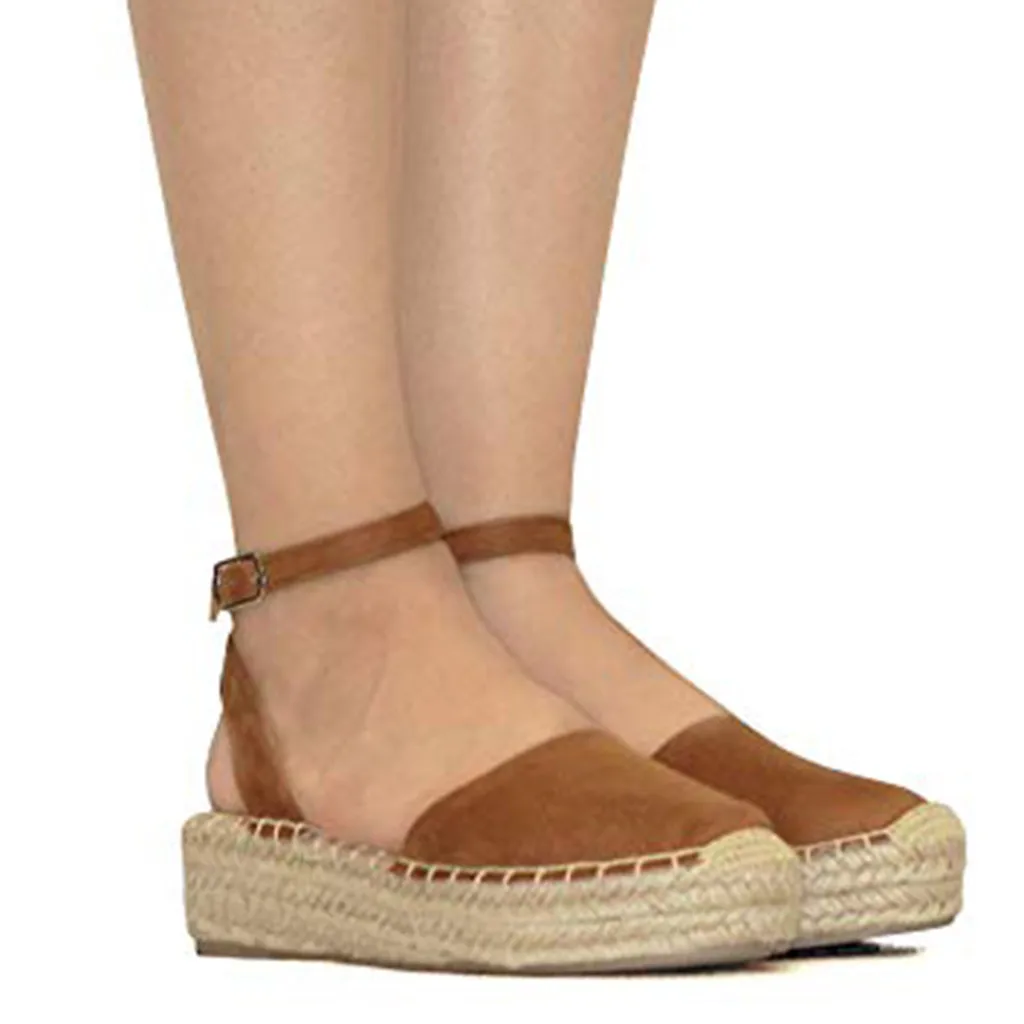 Baotou/женские модные повседневные туфли на платформе с ремешком и закрытым носком; женские плетеные сандалии на толстой подошве; удобные уличные сандалии; A3065