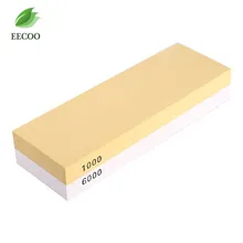 EECOO China Finamente Molido Lados Dobles Profesional Cuchillo de Cocina Afilador piedra de Afilar de Grano 1000 6000 Con Tamaño 180*60*28mm