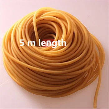 

5 meter Natural Latex Slingshots Rubber Tube Tubing Elastic Surgical Lab Use
