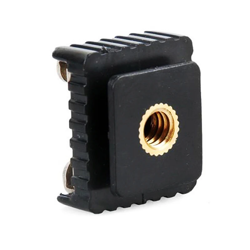 Metal Hot Shoe Mount Adapter Simple Mount Adapter to 1/4" Screw