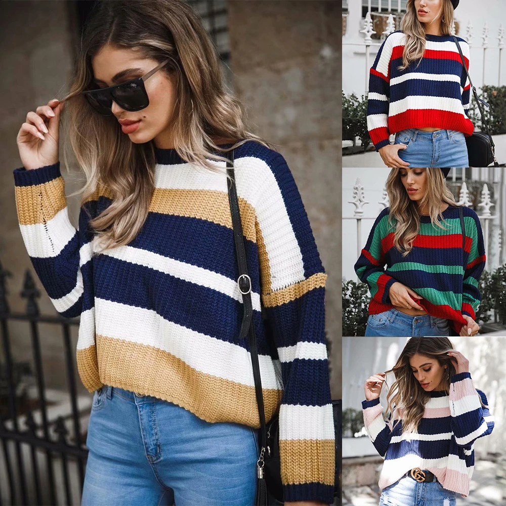 2019 nuevo diseño Otoño Invierno pullovers suéter tops streetwear para mujer ropa abrigo|Pulóveres| - AliExpress