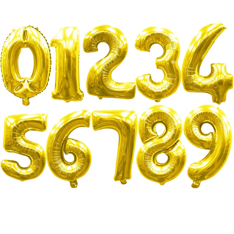 40 дюймов шар с цифрами на день рождения шар из розового золота цифры воздушные шары 21 день рождения украшения для детей и взрослых воздушный шар из фольги