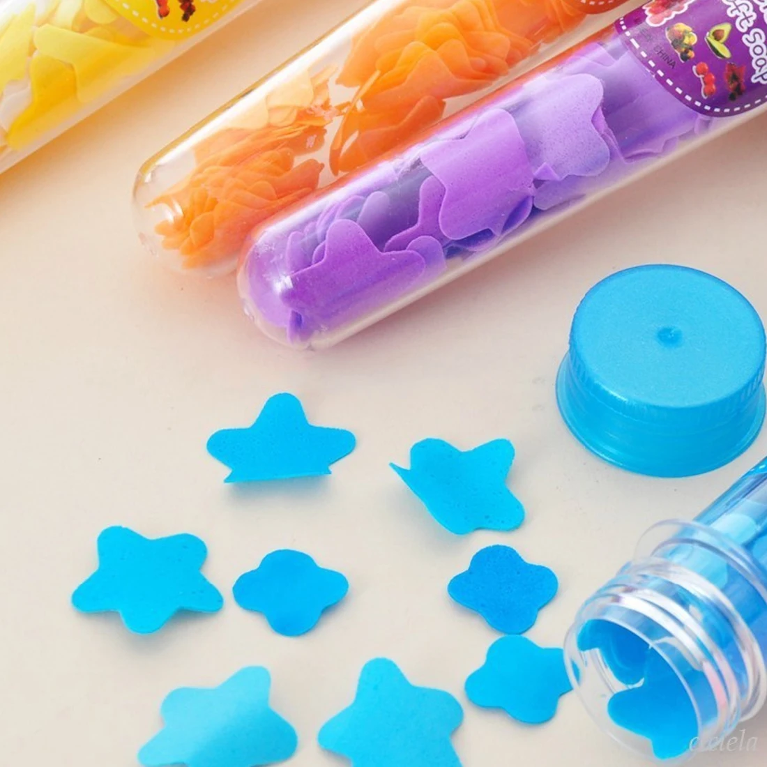 Buy Random Colors 1pc Tube Portable Petal Soap Flower