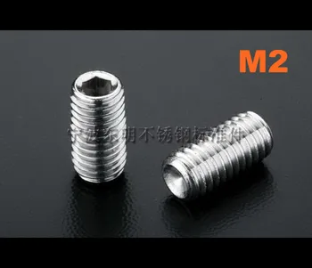 

1000pcs/lot M2*2/3/4/5/6/8/10/12 DIN916 Stainless steel hex socket set screw with cup point