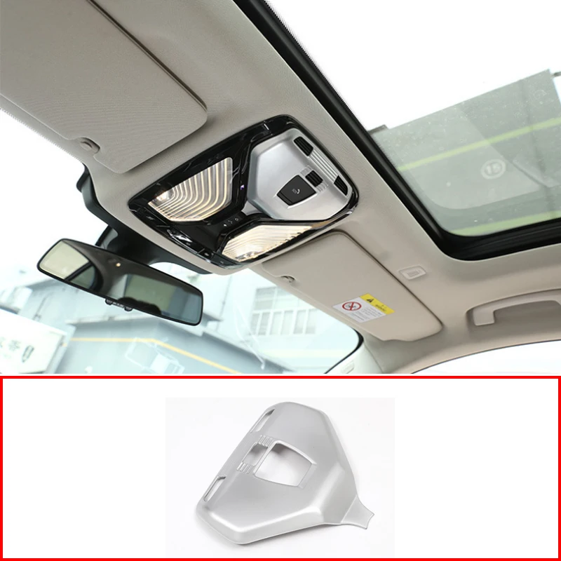 

Car Front Roof Reading Lamp Frame Trim Decoration Sticker Cover For BMW 5 6 7 Series G30 GT G11 G12 X3 G01 X4 G02 2017 2018