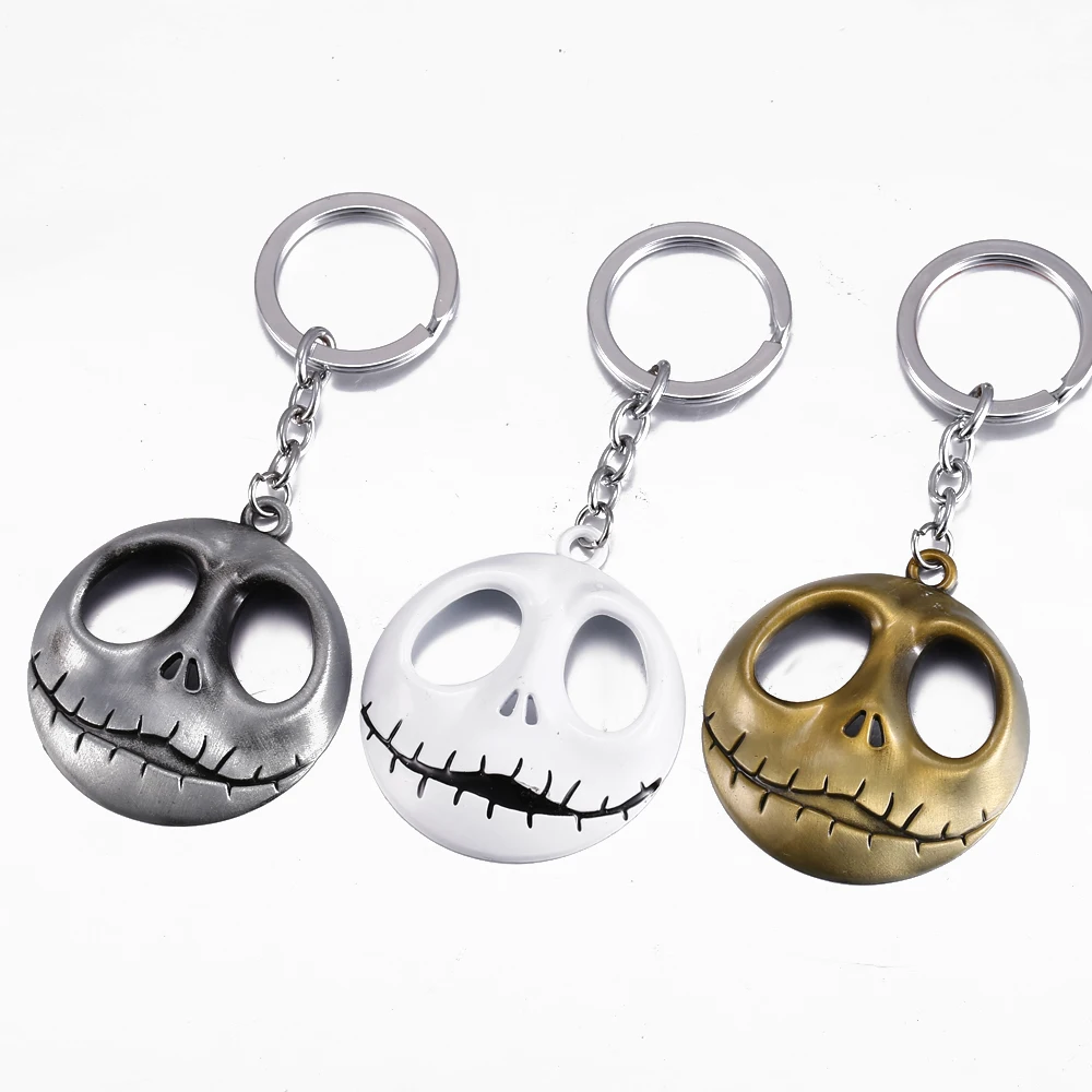 

MS JEWELS The Nightmare Before Christmas Key Chain Jack Skellington Metal Key Rings Present Chaveiro Keychains